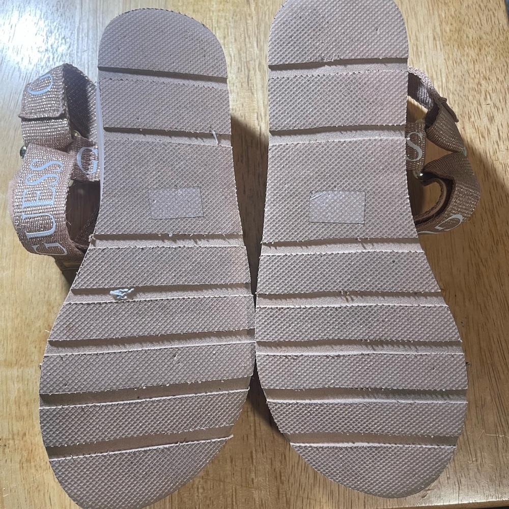 Guess rose gold Logo Strap Sandals - Picture 2 of 4